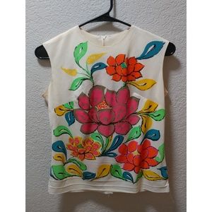 RARE Vintage 60's-70's Screen Print Top!